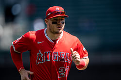 Mike Trout pays emotional tribute to veterans on Memorial Day