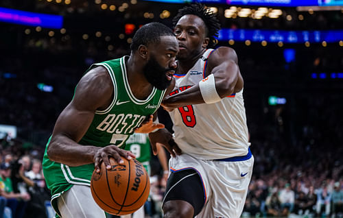 Jaylen Brown blames Game 2 loss on their offense. (Photo: IMAGN)