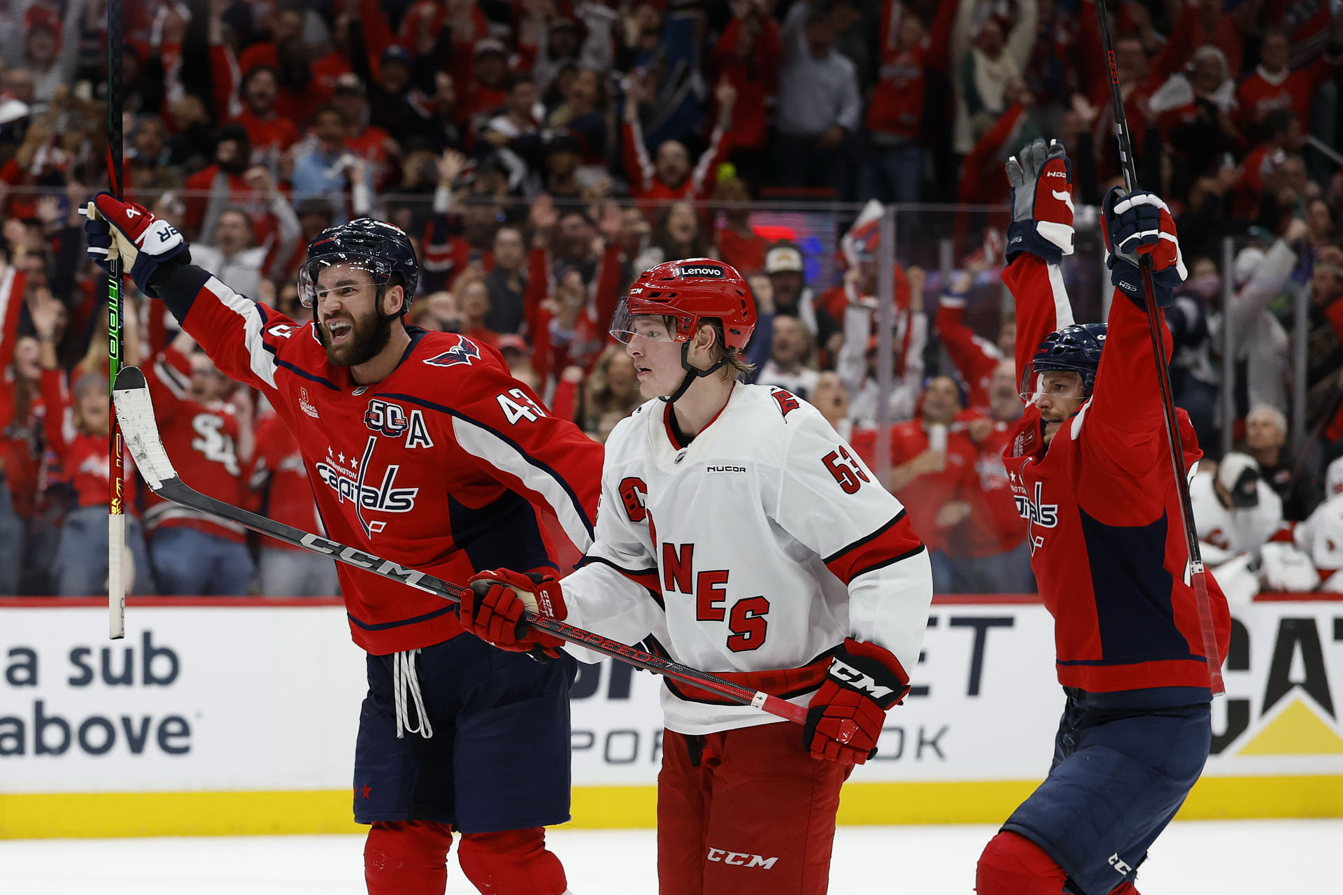 NHL: Stanley Cup Playoffs-Carolina Hurricanes at Washington Capitals - Source: Imagn