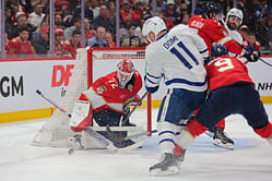 Maple Leafs' Max Domi slams Sasha Barkov into boards from behind, massive scrum ensues [WATCH]