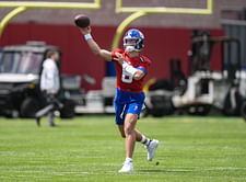Giants QB Jaxson Dart trumps Shedeur Sanders and Ashton Jeanty in bottle flip and dart challenge [VIDEO]