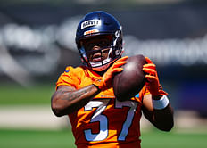 "Jesus Christ," "Built like a brickhouse" - NFL fans stunned over Broncos RB RJ Harvey's quad muscles at rookie minicamp