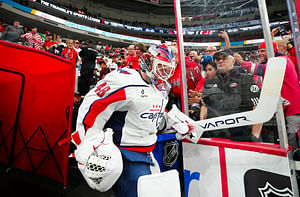 "He was the better goalie of the series": Logan Thompson compliments counterpart Frederik Andersen as Canes beat Capitals in 5 games