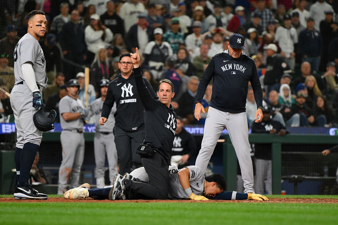 What happened to Oswaldo Cabrera in Yankees vs. Mariners game? All we know about the injury