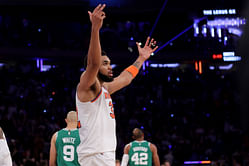 Karl-Anthony Towns delivers savage dig at Celtics as he turns heads with Jordyn Woods at Yankees game