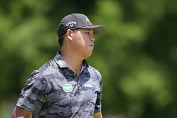 Si Woo Kim gives 4-word response when questioned about smoking at the 2025 PGA Championship