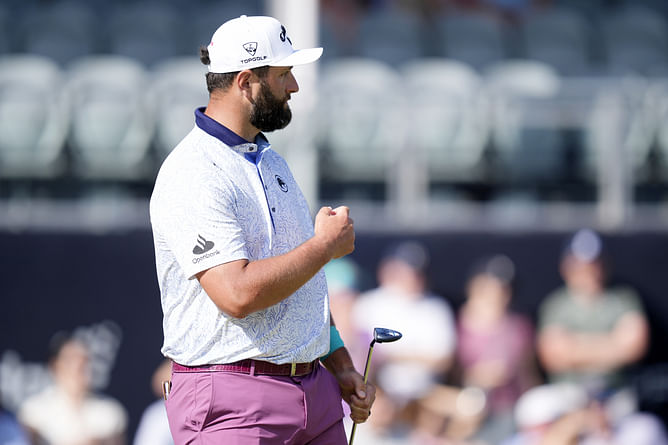 How did Jon Rahm perform in the PGA Championship 2025, Round 3?