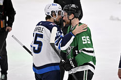 WATCH: Mark Scheifele shares emotional hug with Jets teammate following the tragic passing of his father & playoff elimination