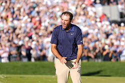 WATCH: Scottie Scheffler throws his hat after winning the PGA Championship 2025