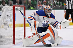 Oilers' Stuart Skinner makes feelings known after squandering 3-1 lead in disappointing Game 1 loss to Stars