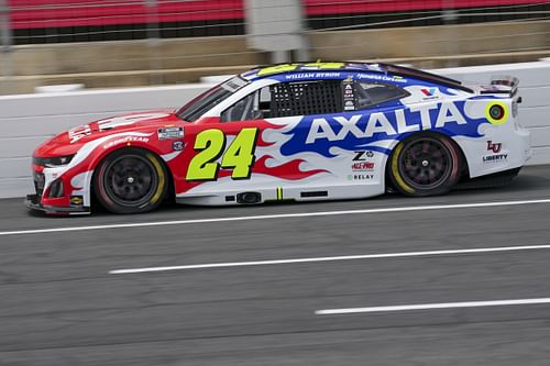 William Byron (24) during qualifying at Charlotte Motor Speedway, May 24th 2025 - Source: Imagn