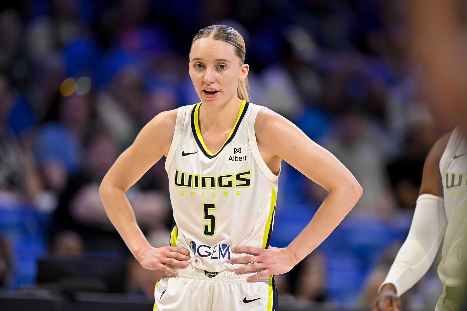 Paige Bueckers back in Connecticut as a pro player. (Photo: IMAGN)
