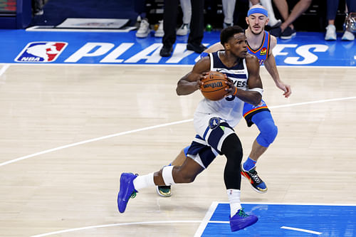 NBA: Playoffs-Minnesota Timberwolves Anthony Edwards at Oklahoma City Thunder - Source: Imagn