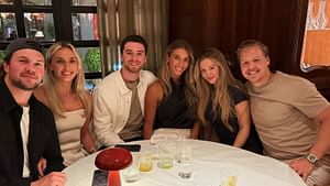 In Photos: Jeremy Swayman and girlfriend Alessandra 'reunite' with his Boston Bruins teammates in Stockholm