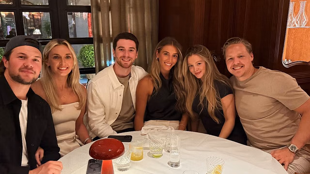 Jeremy Swayman and girlfriend Alessandra 