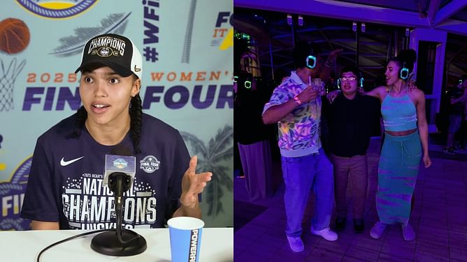 "Don’t let CD see the 3rd pic": College hoops fans react as UConn star Azzi Fudd's brother Jose shares fun snaps with family