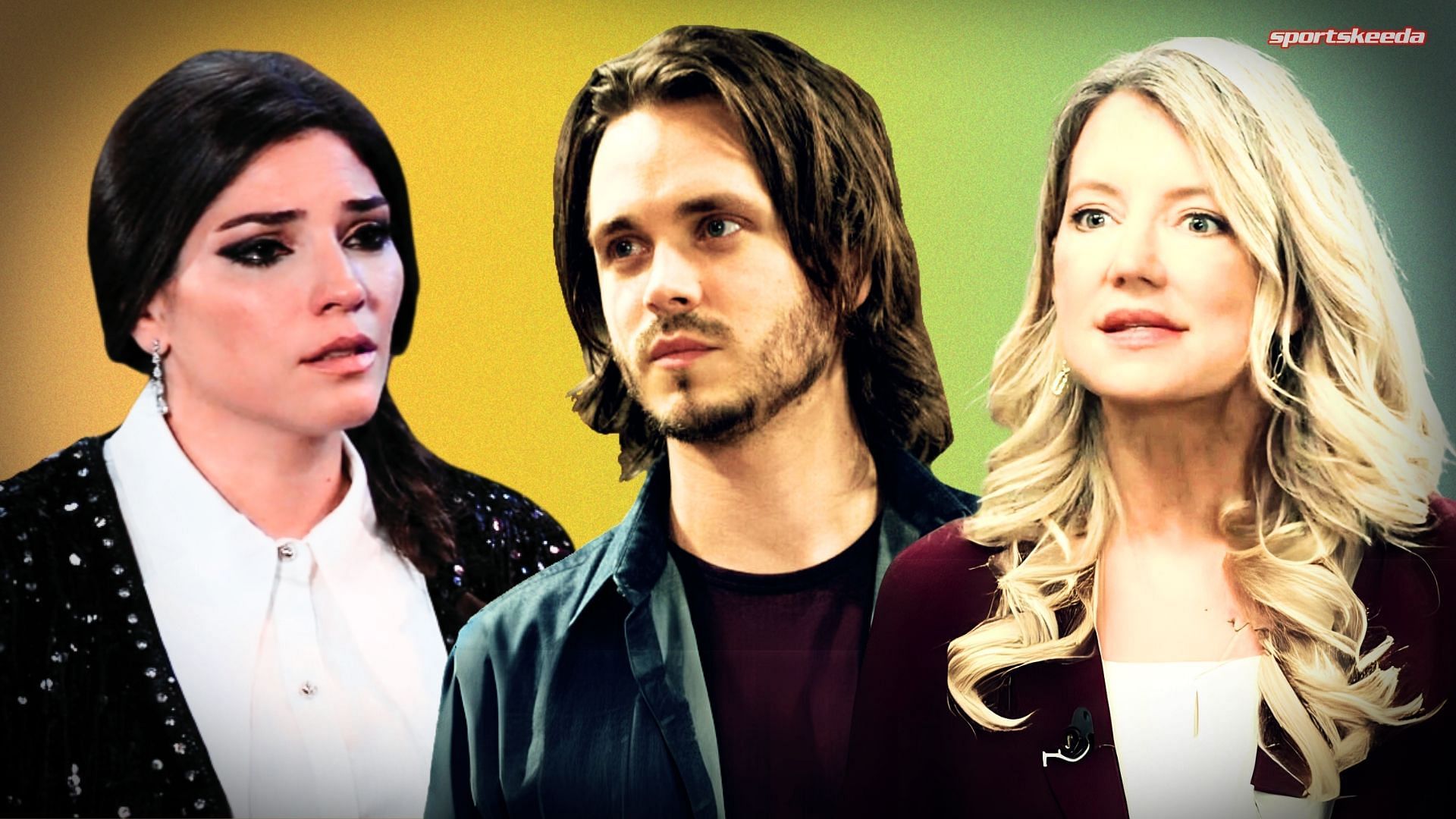 Brook Lynn, Lucky and Nina of General Hospital (Custom edit by Sportskeeda, Original images via ABC/@General Hospital)