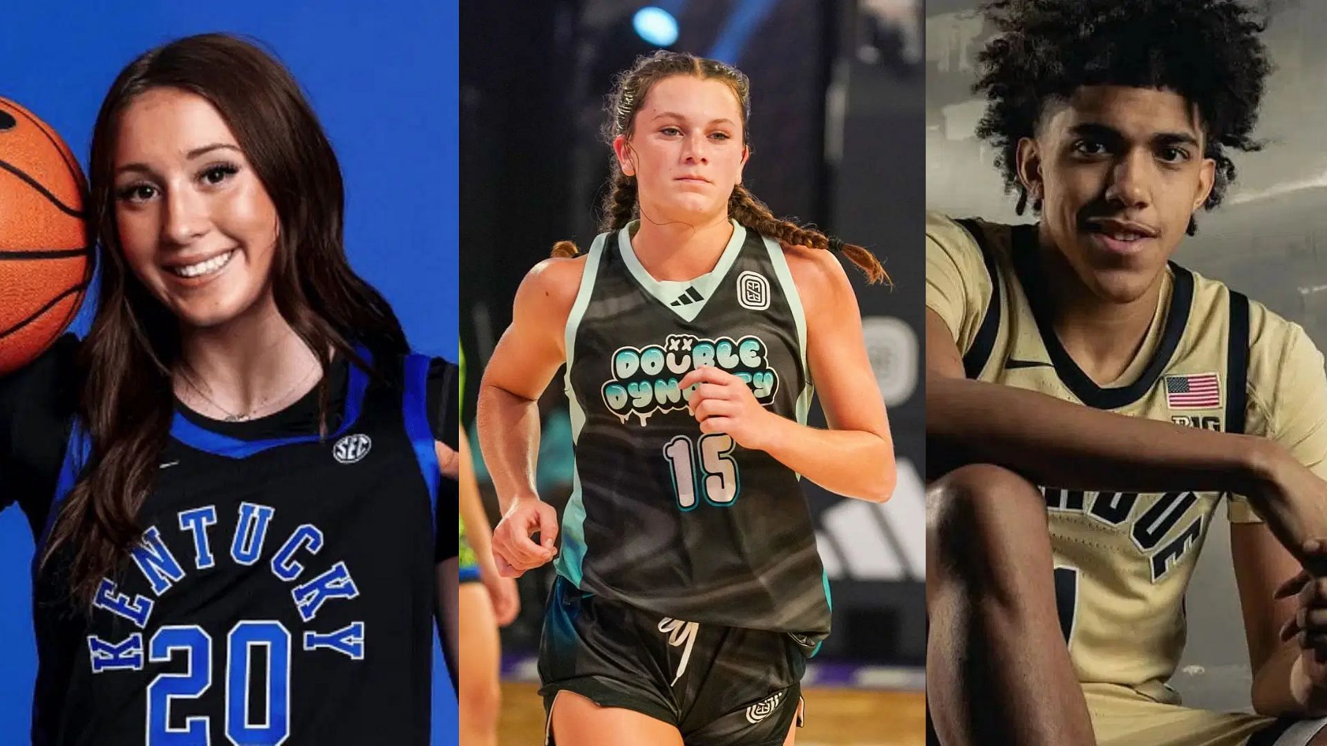 2026 prospects Maddyn Greenway, Kate Harpring and Taylen Kinney (Source: @maddyngreenway / Getty / @taylen_kinney13)