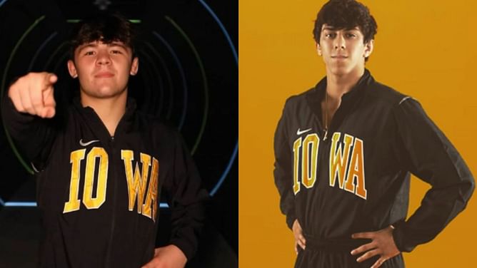 Bo Bassett reacts as CJ Torres withdraws his commitment from Virginia Tech