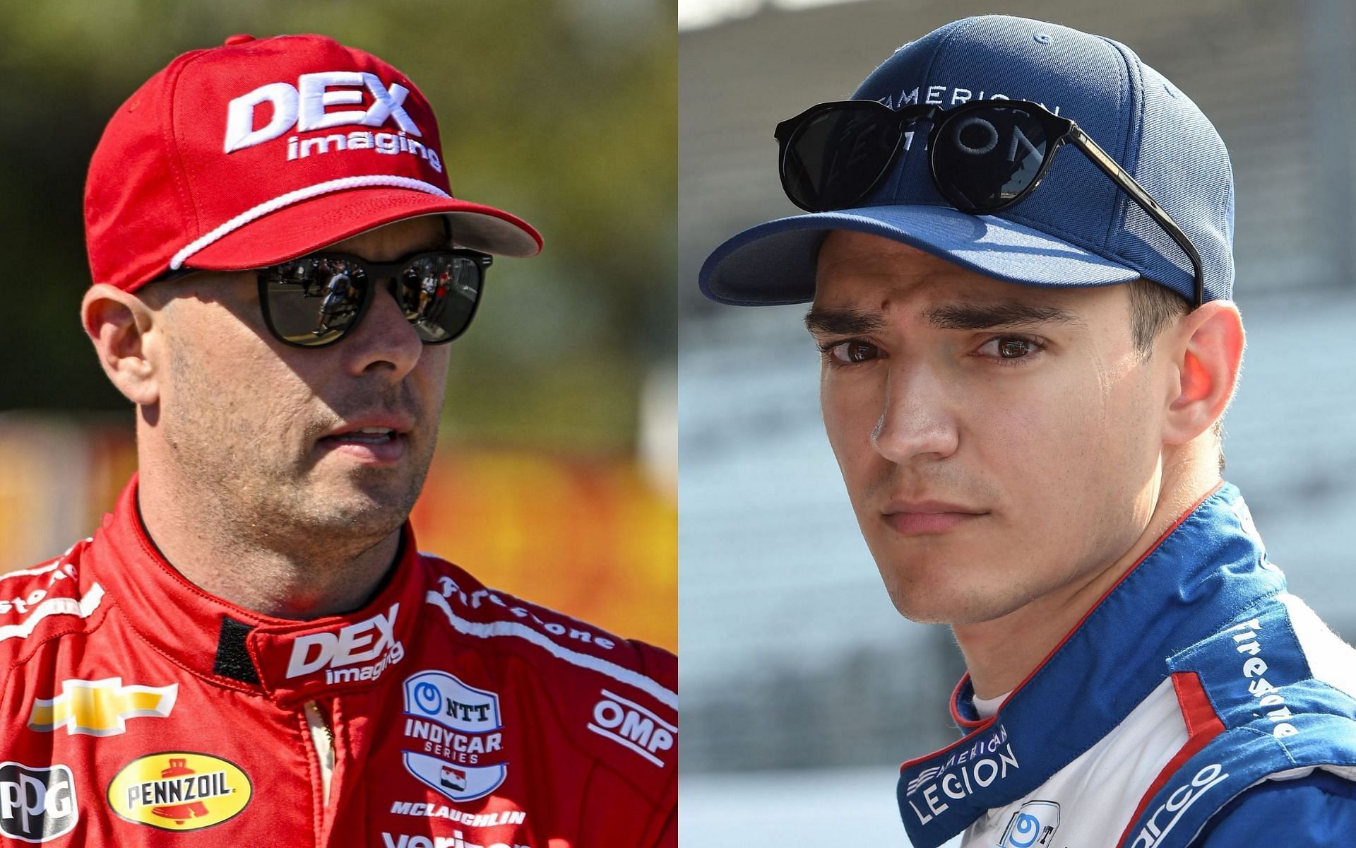 Scott McLaughlin (L) and Alex Palou (R)
