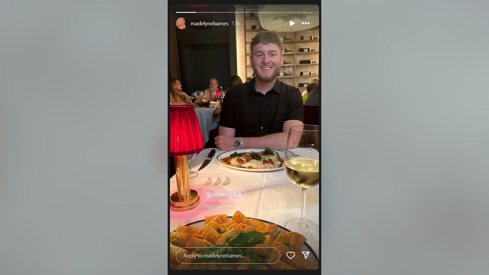 Quinn Ewers&#039; girlfriend Madelyn Barnes enjoys date night with Dolphins QB (Image Credit: Barnes/IG)