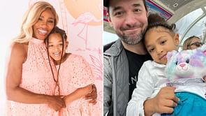 Serena Williams' daughter Olympia helps father Alexis Ohanian balance work and life in one captivating picture