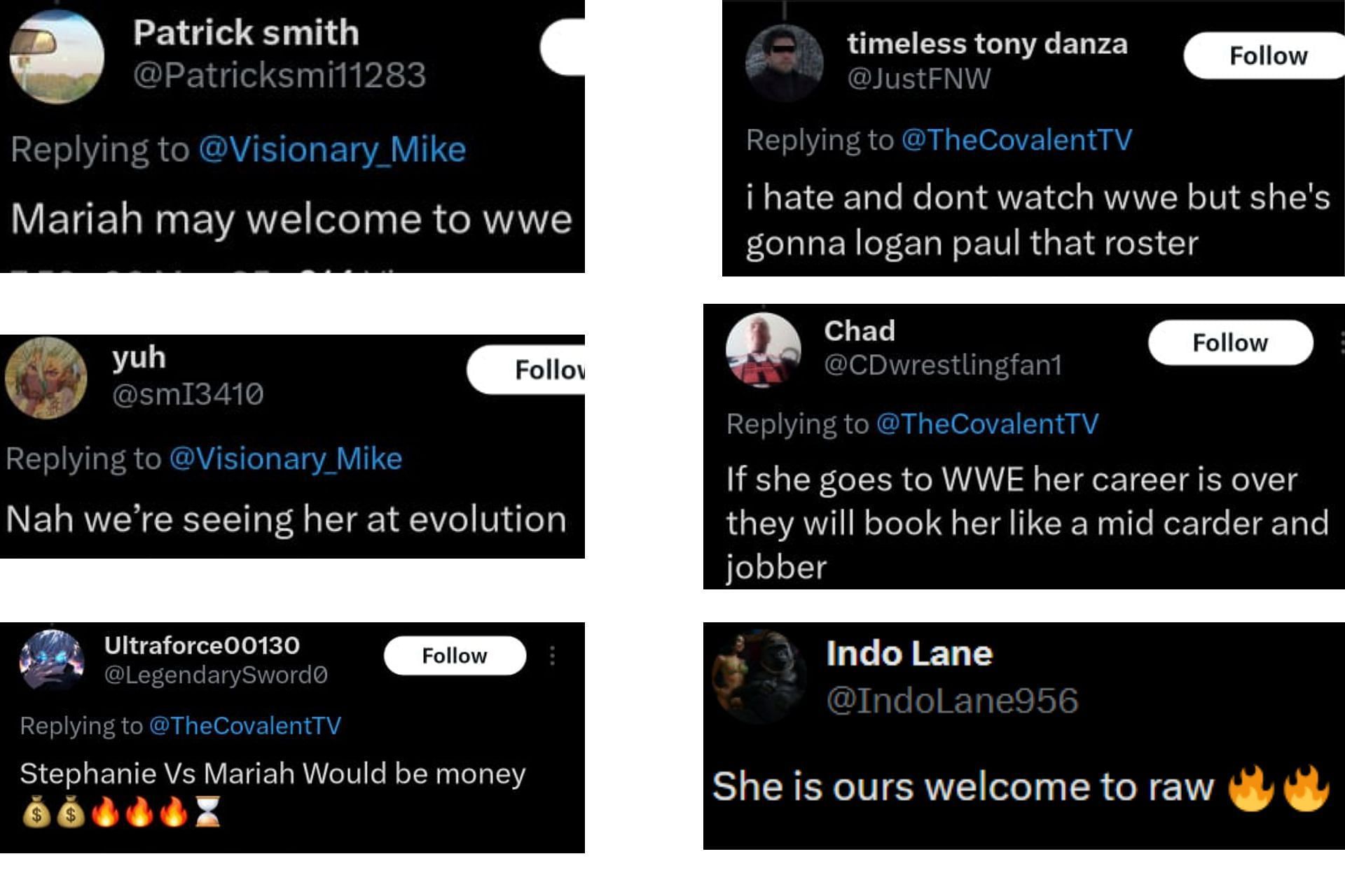 Fans on X had mixed reactions to Mariah May possibly heading to WWE.