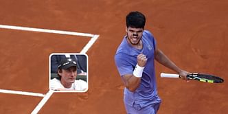 In Picture: Carlos Alcaraz's coach Juan Carlos Ferrero’s emotional rollercoaster watching Spaniard battle Jannik Sinner in Italian Open final