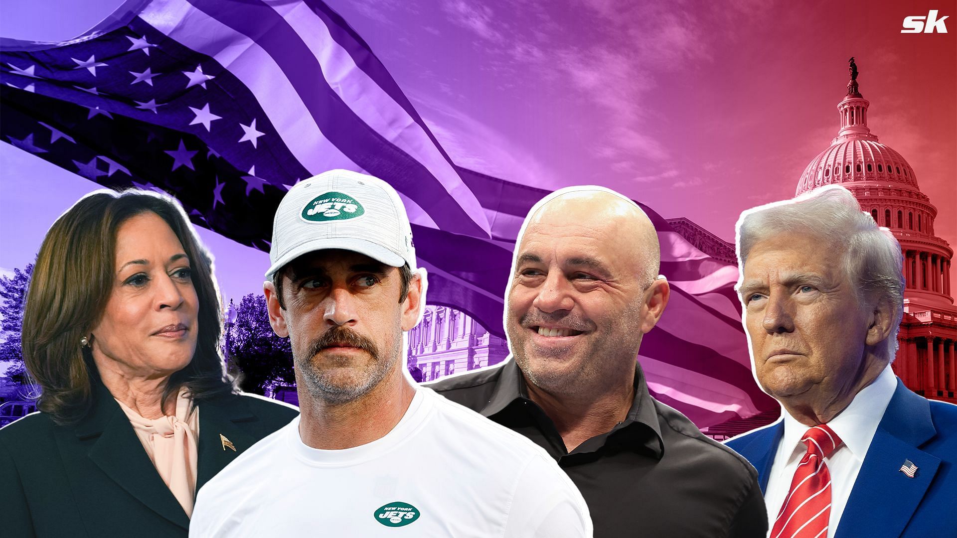 Aaron Rodgers rips Kamala Harris for refusing Joe Rogan podcast invite during elections vs. Donald Trump