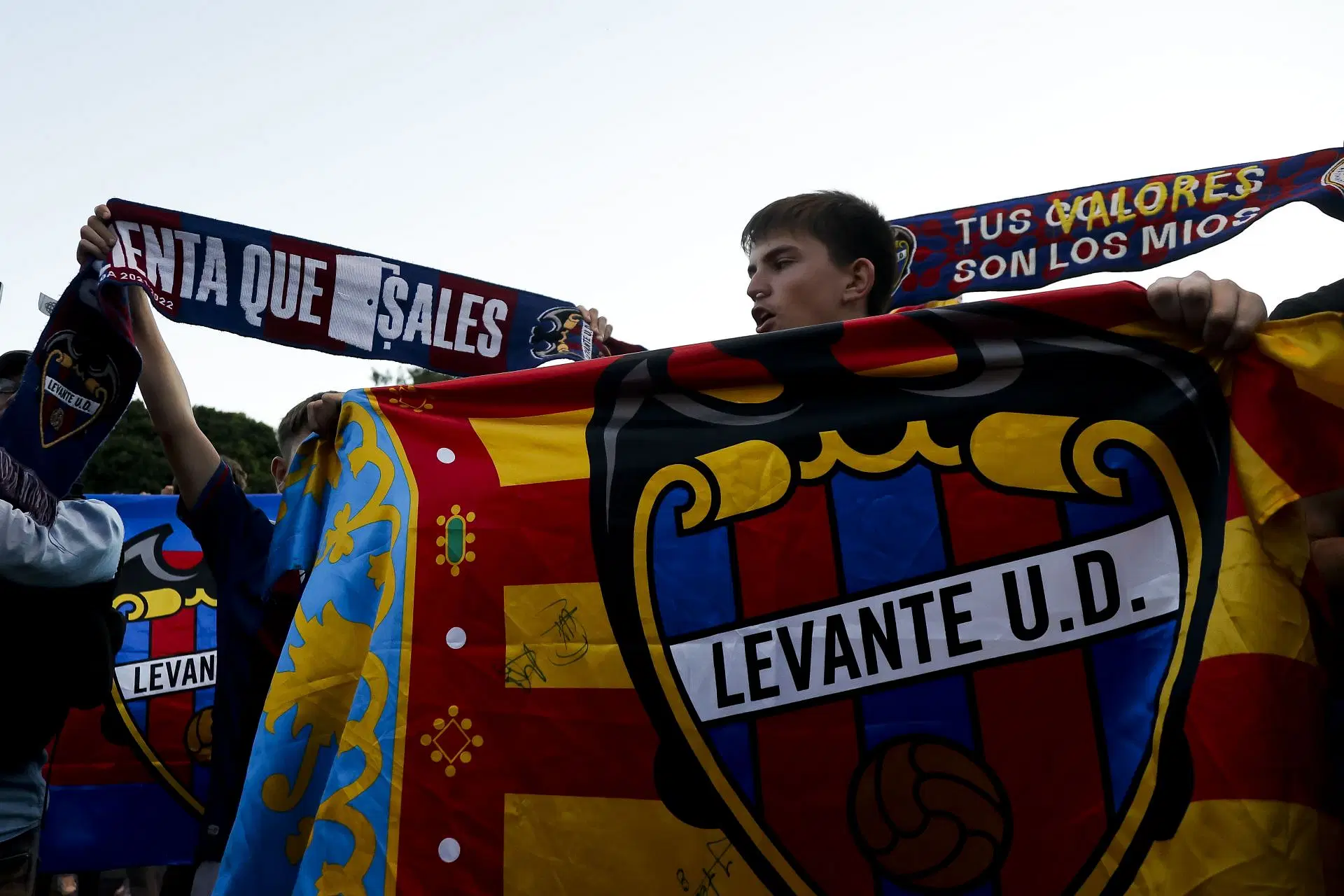 Levante UD Fans Celebrates Return To  Top Of LaLiga - Source: Getty