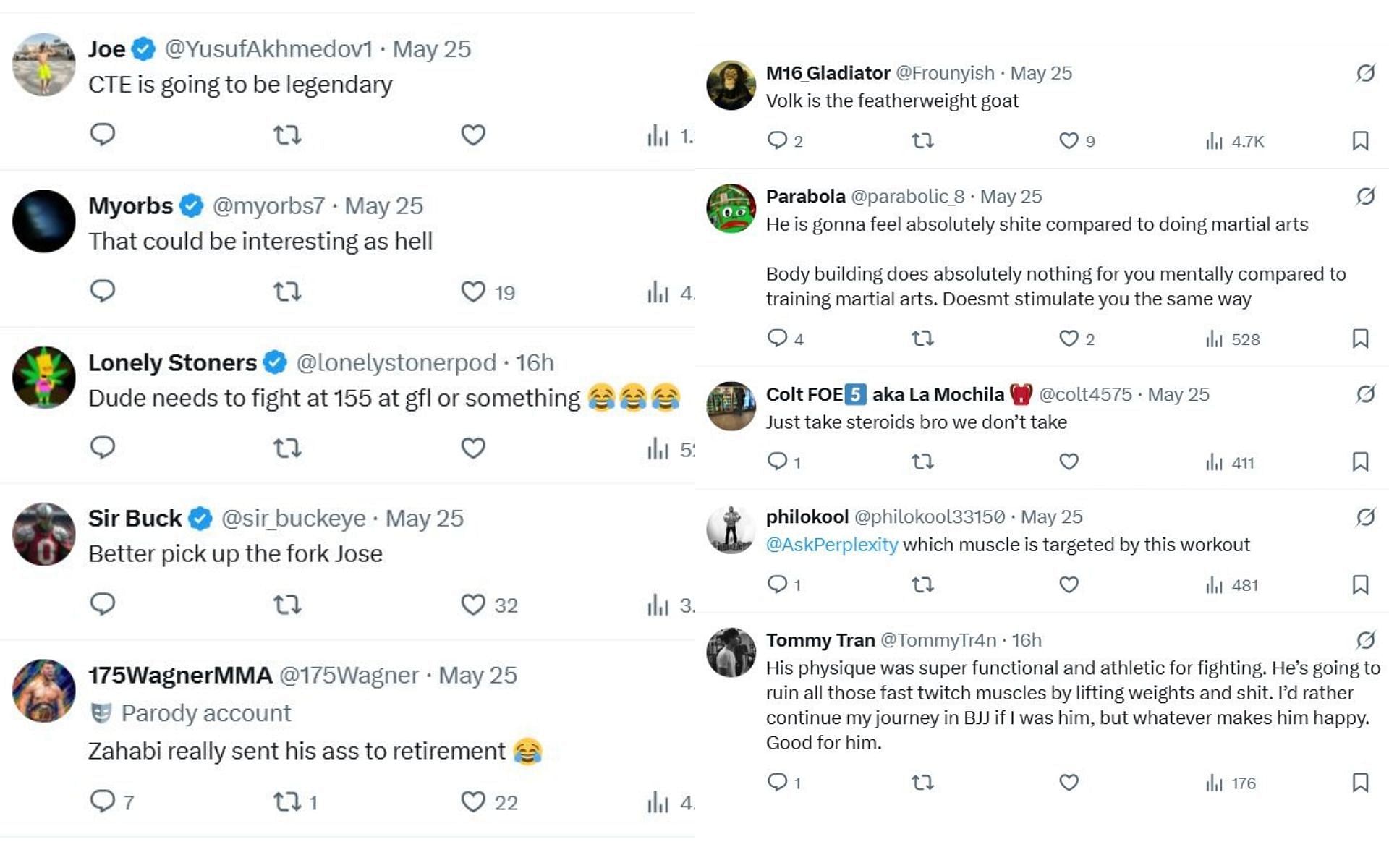 More comments on the tweet. [Image courtesy: @RedCorner_MMA on X]