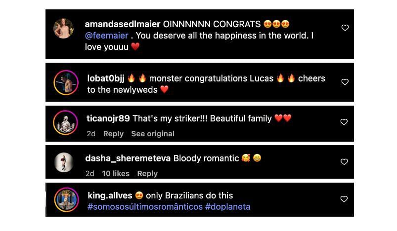 Screenshot of comments. [ONE Championship/Instagram]
