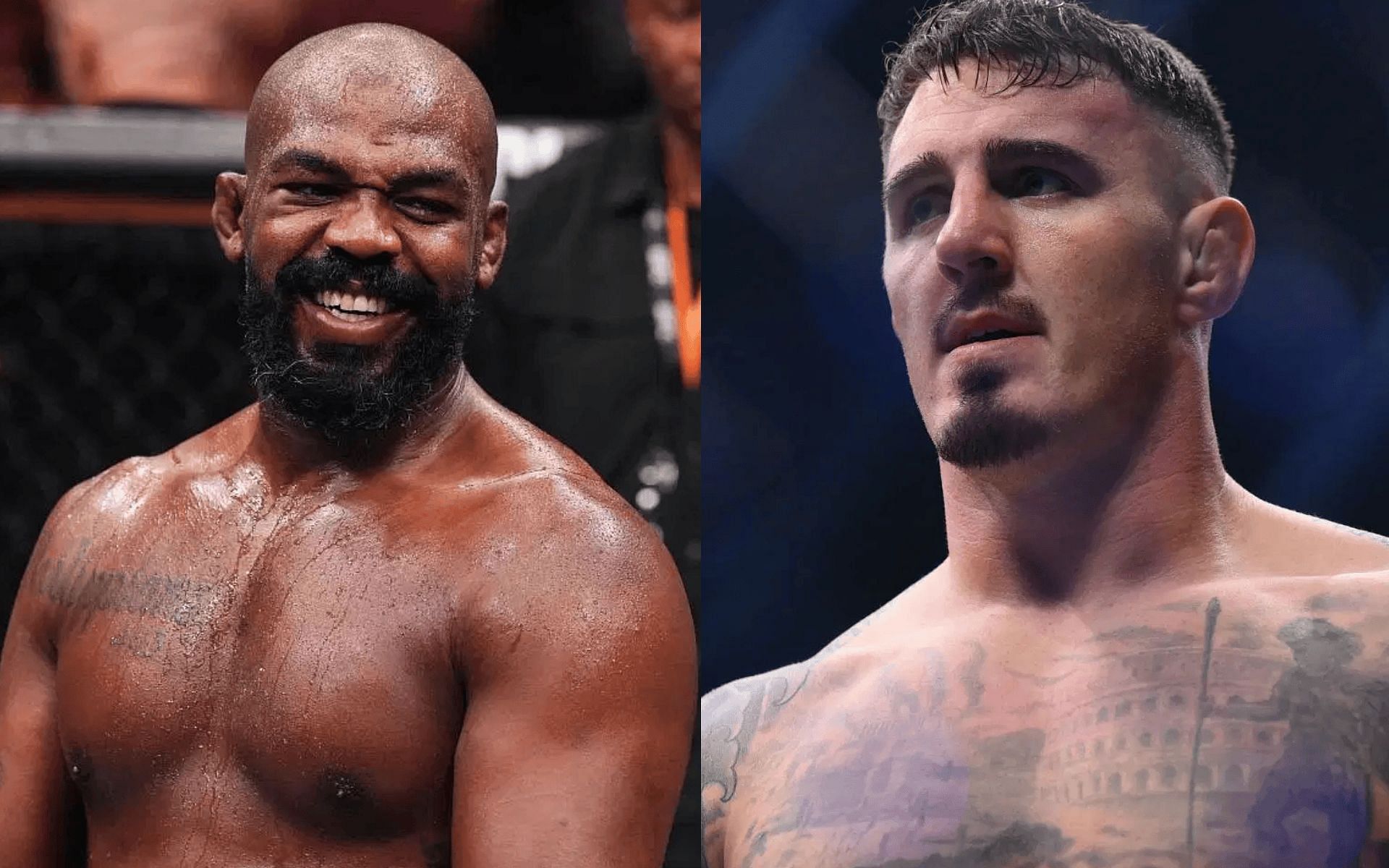 Top MMA coach calls for Jon Jones (left) to be stripped of the heavyweight title for delaying his fight against Tom Aspinall (right). [Images courtesy: Getty]