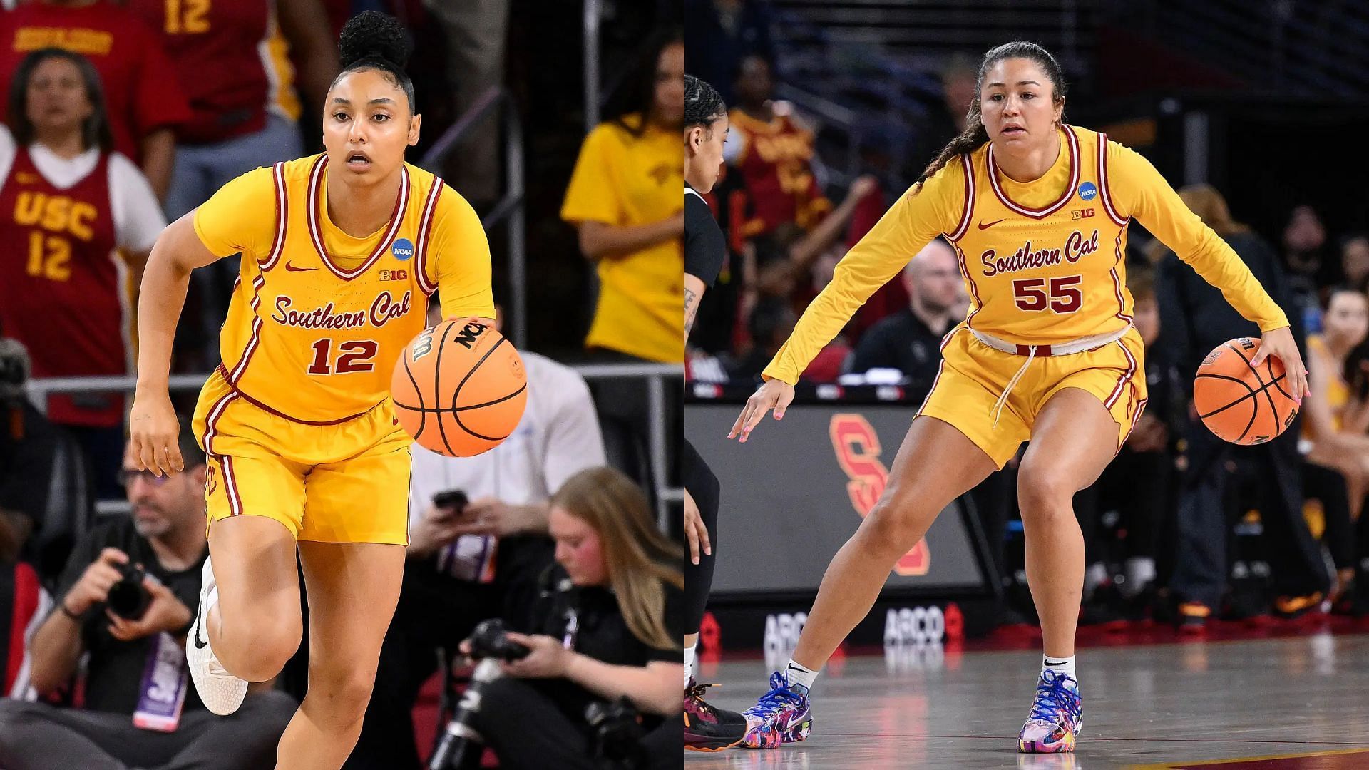 JuJu Watkins and Talia von Oelhoffen