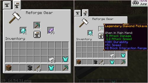 TieredZ mod allows players to alter any tool, weapon, or gear stats through a luck-based method (Image via Sportskeeda Gaming || Mojang Studios)