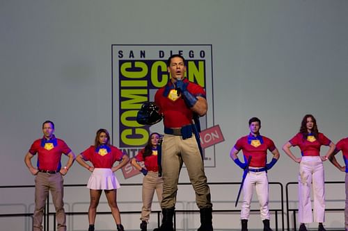 John Cena dressed as his character from HBO Max's New Series “Peacemaker” (Image via Getty)
