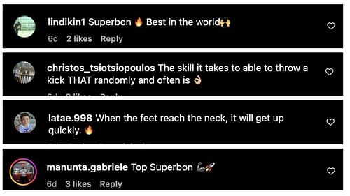 Comments from Instagram