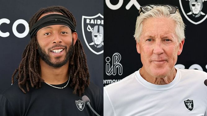 "Gotta be some type of drug" - Raiders' Jakobi Meyers stunned by 73-year-old Pete Carroll's energy at Raiders OTAs