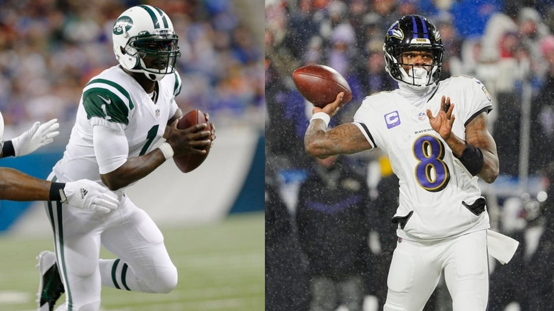 Former quartebacks Michael Vick and Lamar Jackson