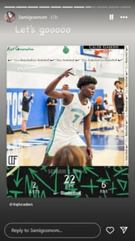 Carlos Boozer's ex-wife CeCe Boozer shares 2-word reaction to Caleb Gaskins' EYBL performance (Image: IG/ CeCe Boozer)