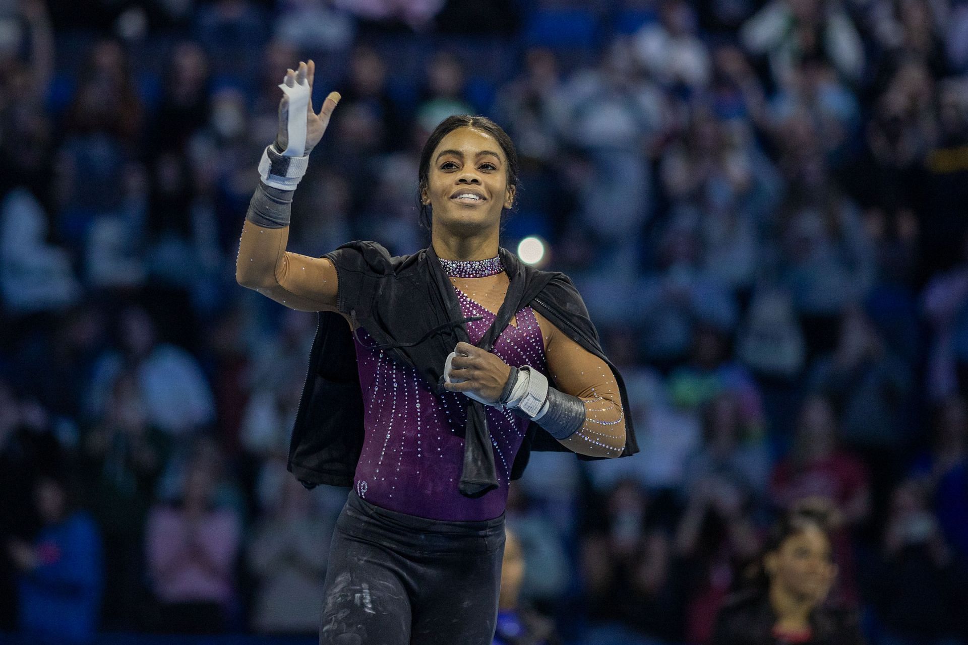 Douglas reveals her aims of competing at the LA Olympics 2028 [Image Source: Getty]