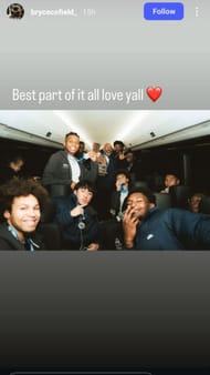 Bryce Cofield via Instagram Stories