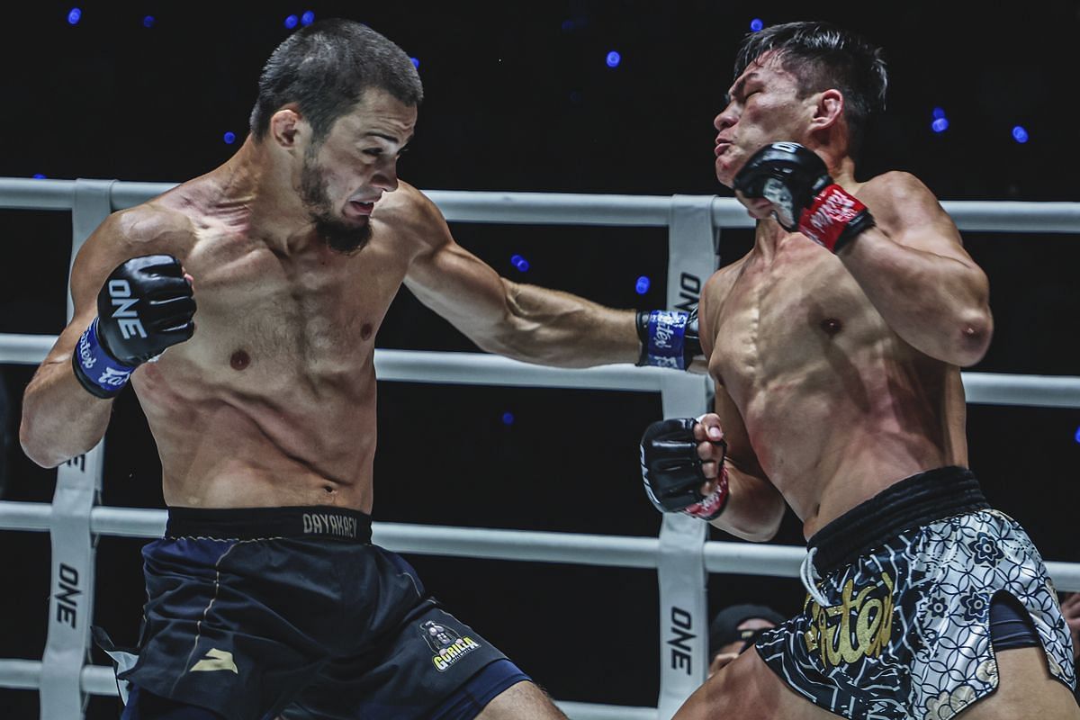 Abdulla Dayakaev (left) had a statement-making TKO of Saemapetch at ONE Fight Night 31. [Photo via: ONE Championship]