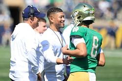 Notre Dame recruit Ayden Pouncey celebrates as Marcus Freeman's program secures four-star LB to the Class of 2026