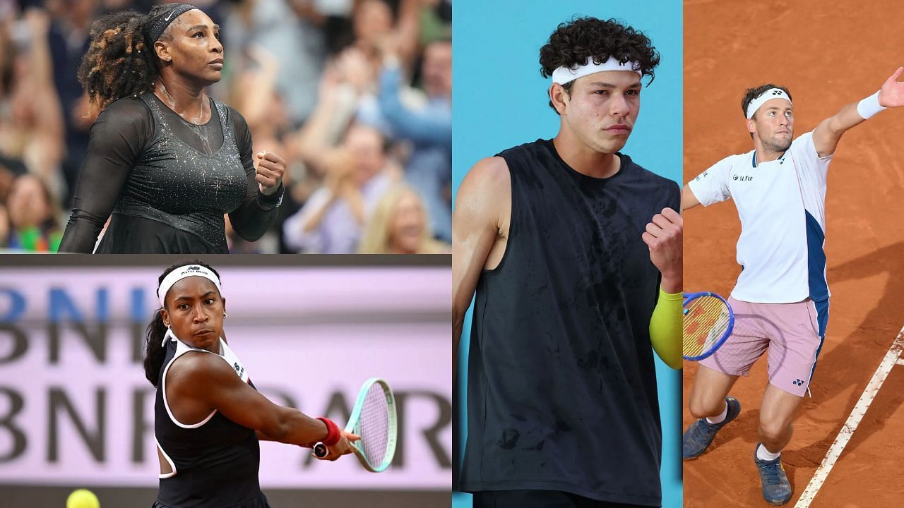 Serena Williams, Coco Gauff, Ben Shelton, Casper Ruud