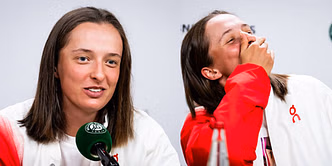 WATCH: Iga Swiatek fails miserably trying to keep a straight face as she 'lies' about Jelena Ostapenko vs Elena Rybakina for French Open opponent