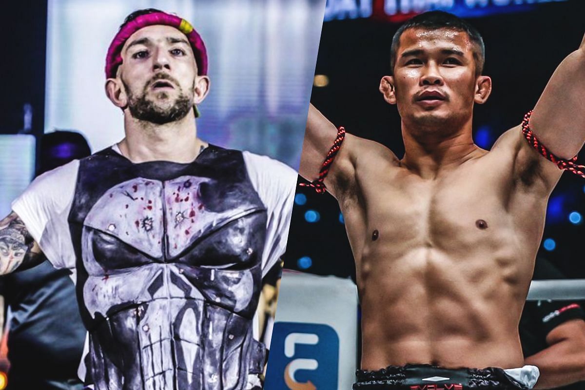 Liam Harrison (L) and Nong-O (R) | Photo by ONE Championship