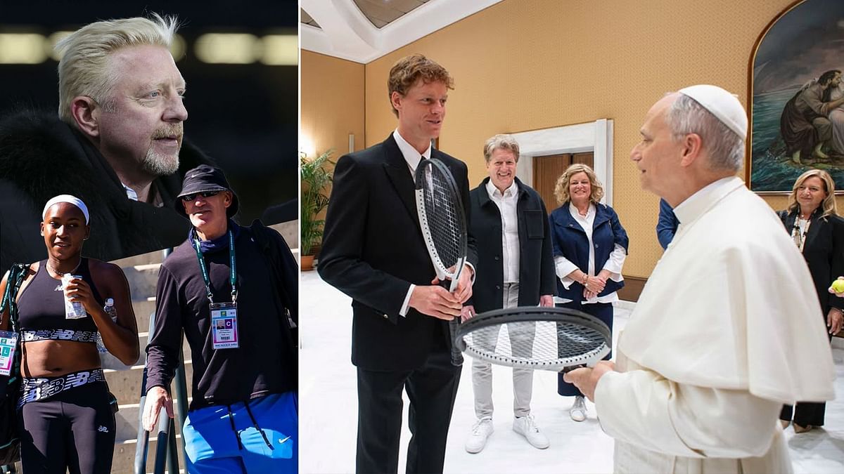 Boris Becker & Coco Gauff's ex-coach delightedly react to Jannik Sinner meeting Pope Leo XIV amid Italian Open