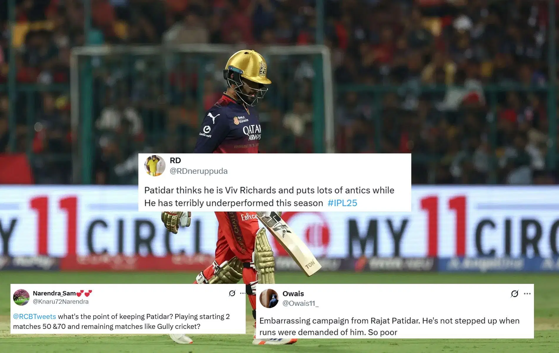 [Credit: Getty, @Owais11_, @Knaru72Narendra, @RDneruppuda X handles]