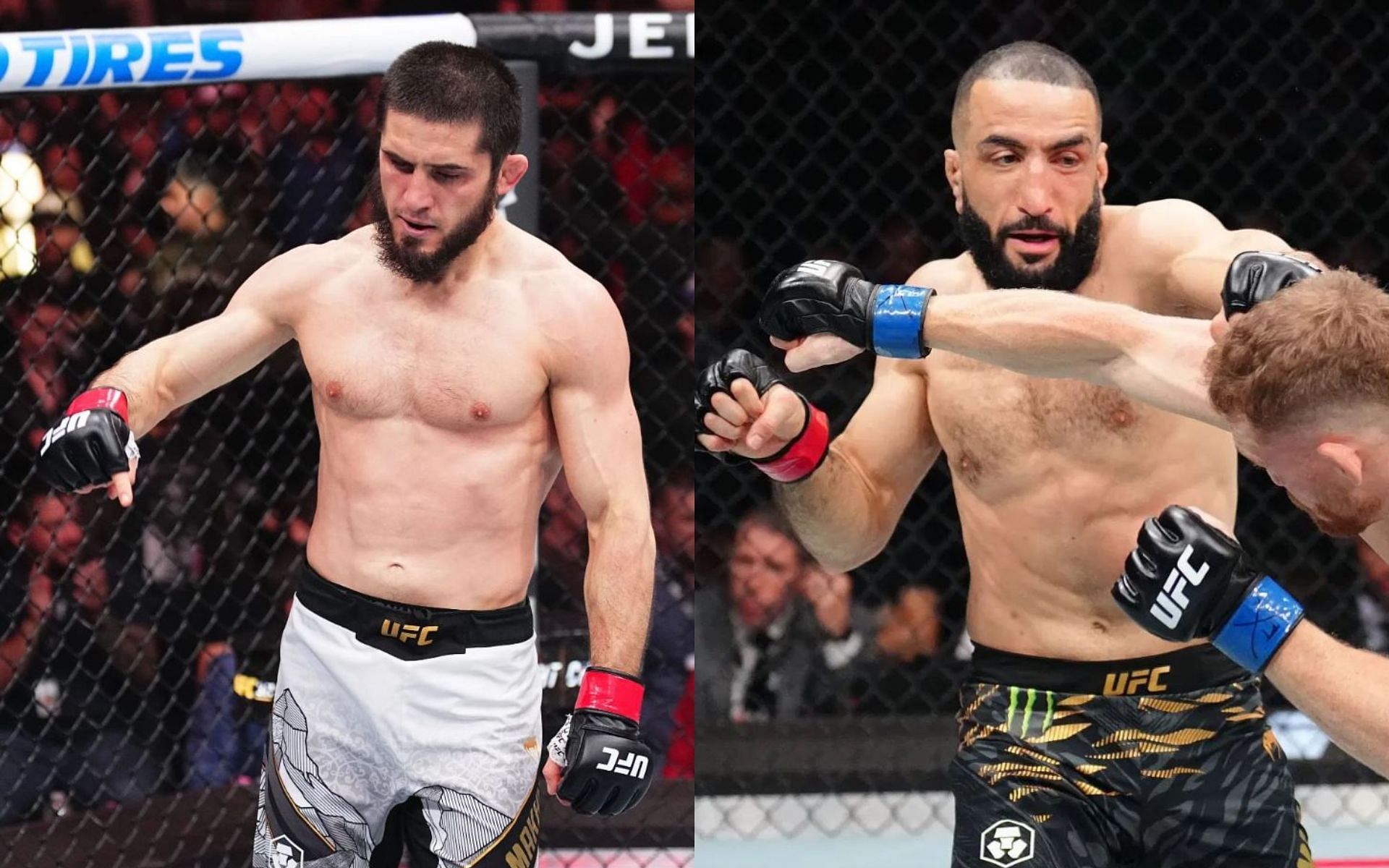 A UFC legend shuts down speculations that Islam Makhachev (left) was praying for his friend Belal Muhammad (right) to lose at UFC 315. [Images courtesy: Getty Images]
